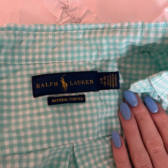 Ralph Lauren Boys Checkered poplin Skirt Size Large - Picture 2 of 4